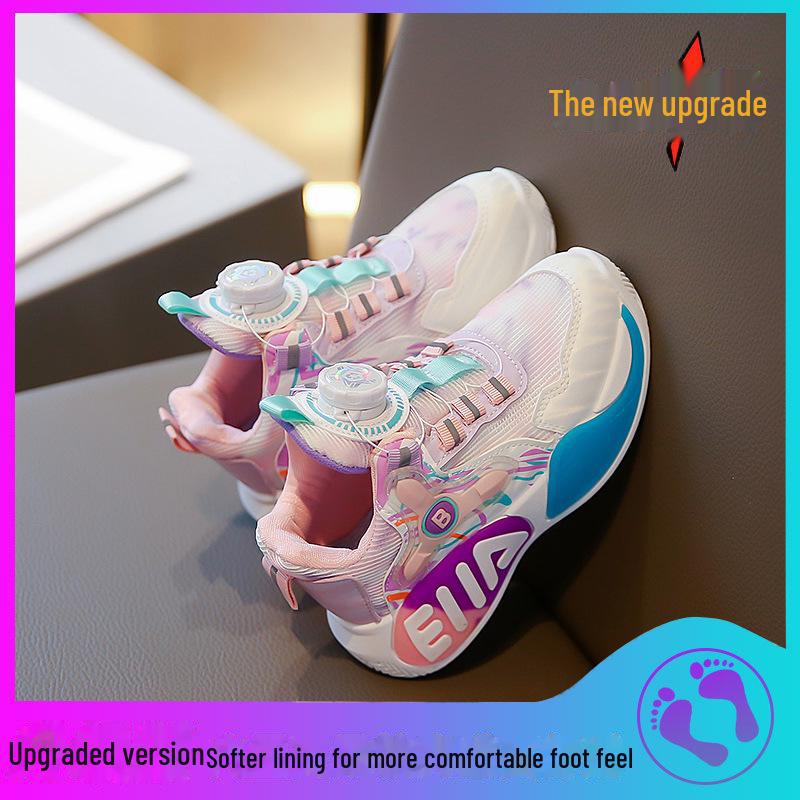 «Весна/осень 2025 г., дышащие сетчатые спортивные кроссовки для мальчиков и девочек с вращающимся дизайном Dunk».