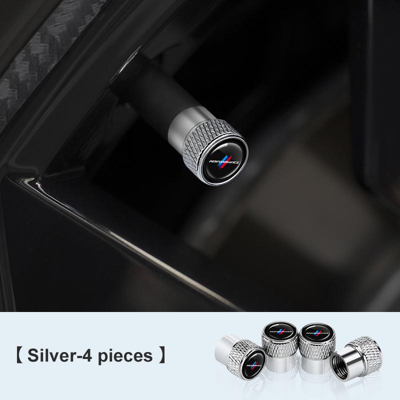 4Pc Car Styling Wheel Tire Valve Cap Aluminum Alloy Waterproof Cover For BMW M E36 E46 E91 F48 F25 F15 F10 F20 F01 X1X3X4X5X6 X7 GMWBX1