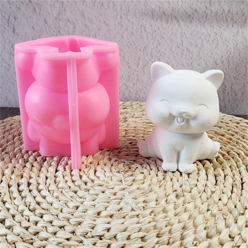 3D Форма для свечей в виде кошек Ручная работа Силиконовые формы Формы для мыла Формы для орнаментов Формы для литья Формы для животных Товары для рукоделия