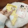 Милый мультяшный 3D чехол Rilakkuma для iPhone 17 16 15 14 13 12 11 Pro X XS Max XR 6 7 8 Plus 5 5S SE Брелок Подвеска Чехол