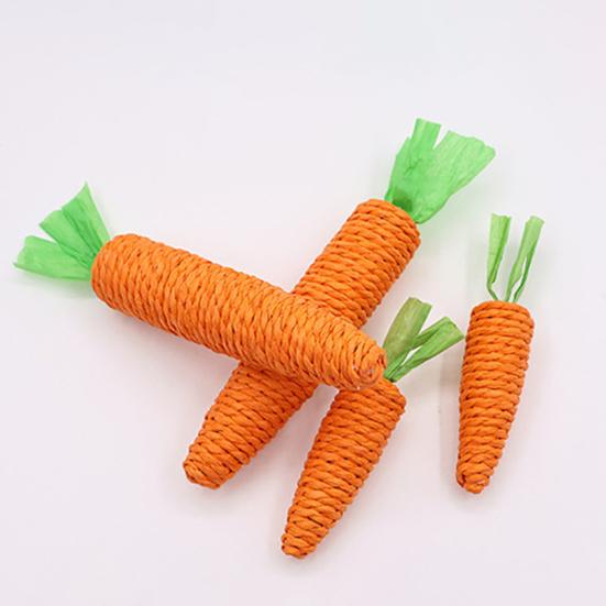 Морковный Кот Игрушка для Прорезывания Зубов Устойчивая к Укусам Питомца Сизалевая Веревка Игрушка-Грызунок для Котенка Здоровье Зубов Очистка Зубов Интерактивная Игрушка от Скуки