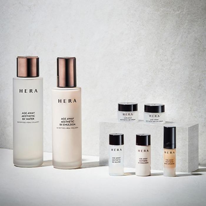 Hera Эстетический набор из 2 средств против старения Age Away (2pcs) – Укрепляющий, Осветляющий и Увлажняющий Уход Корейский