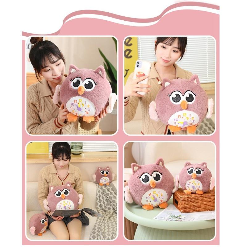 Милая плюшевая игрушка-сова, короткий плюш, мягкая игрушка