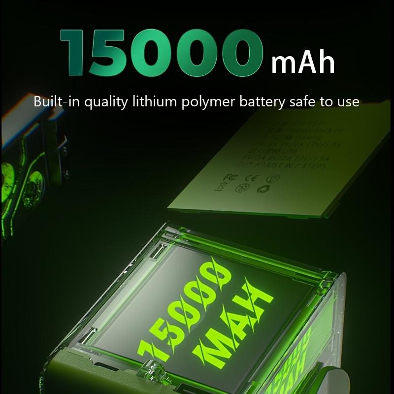 Portable Waist Fan,3 In 1 Multifunctional USB Rechargeable Hands Free Body Cooler with 15000mAh Battery,7Adjustable Speeds,Brushless Motor for Outdoor