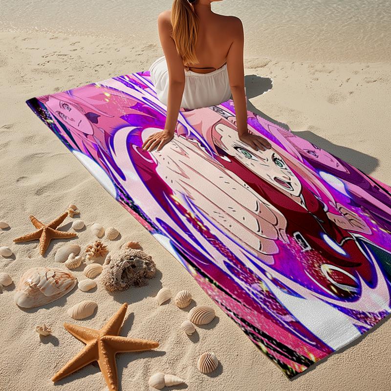 Ninja Adventure Beach Towel, Super Soft Microfiber, Gift for Her/Him, Birthday, for Pool, Beach, Travel, Home Decor Fan gifts