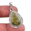 Natural Unakite Gemstone Handmade 925 Solid Sterling Silver Pendant 1.50" s7D13