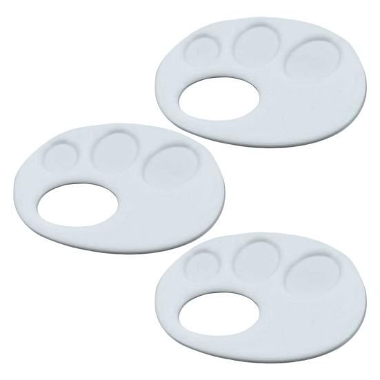 Пластиковая палитра для краски, 3D-печатная палитра для пальцев с ручкой, легко моющаяся, портативная палитра для рисования для детей, художников, для акварели, акрила, пигментов