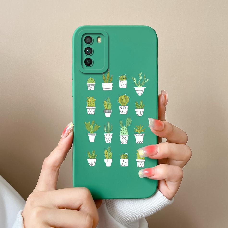 For Poco M3 Pro Case Cartoon Soft Liquid Silicone Full Coverage Anti Drop Phone Shell For Xiaomi Poco M 3 Pro M3Pro Bumper Funda