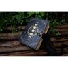 Sun Moon Leather Journal for Men Women of Antique Handmade Deckle Edge Vintage Paper Sketchbook Poetry Book