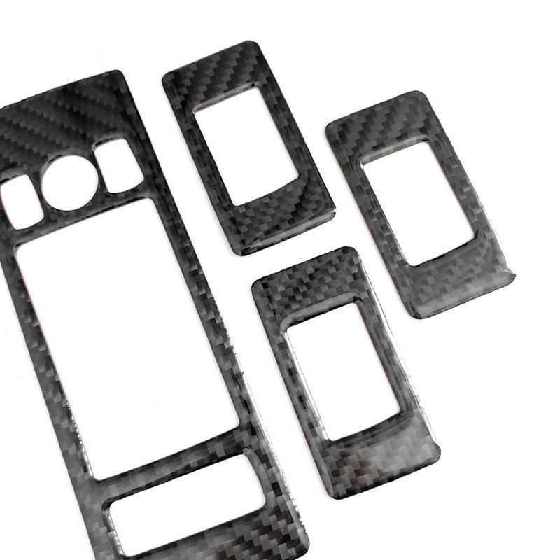 Для Land Rover Range Rover Sport 2014-2017 Автомобильная внутренняя панель управления стеклоподъемником двери, кнопка, рамка, крышка, отделка из мягкого углеродного волокна