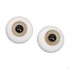 10mm Safety Eyes Half Round Eyeballs for Night Lolita BJD DOD Dollfie DIY Making - Gray Iris