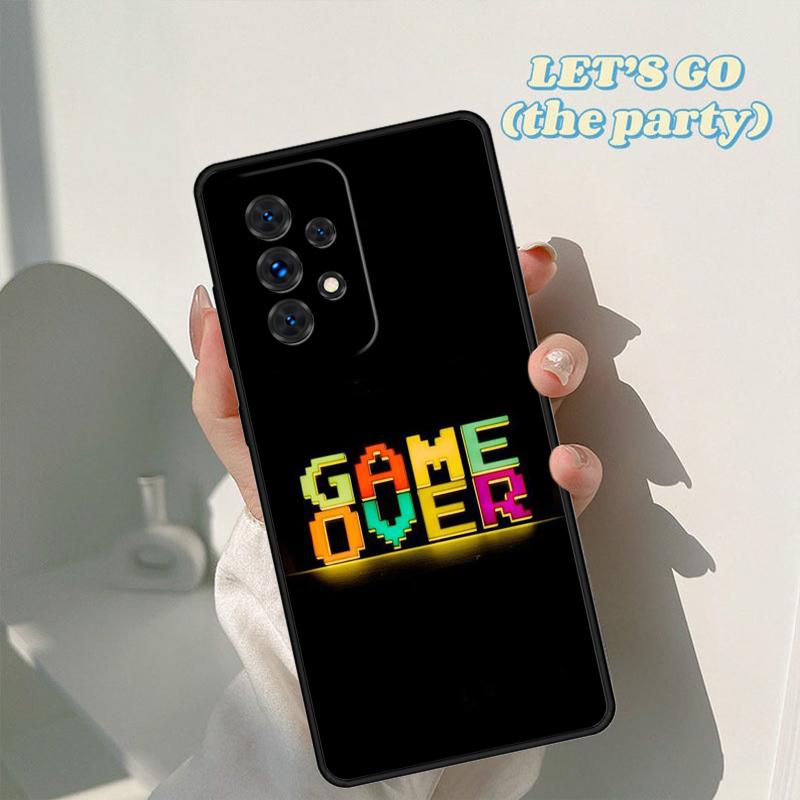 Неоновая игровая крышка для телефона Pixel Для Samsung Galaxy A42 A31 A40 A51 A71 A32 A80 A91 A52 A72 A73 A20e A21S A50 A70 A11 A12 Чехол
