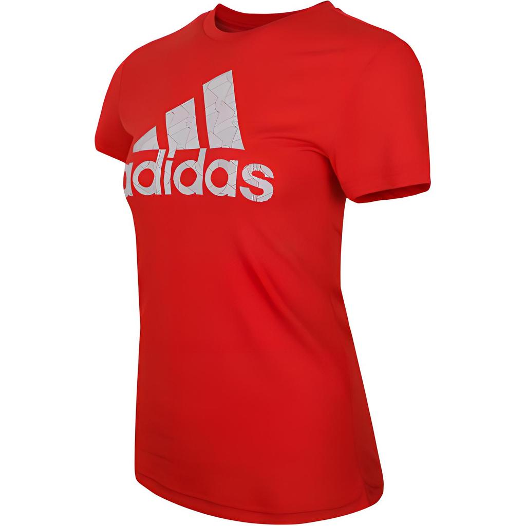 adidas Adi Тренировочный пуловер с круглым вырезом и коротким рукавом Женские футболки Красный EC4708