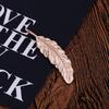 Z96 Retro Gold Leaf Feather Brooch for Men