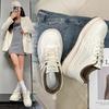 Весна и Осень новая спортивная и повседневная платформа ins кожаные одиночные туфли кеды