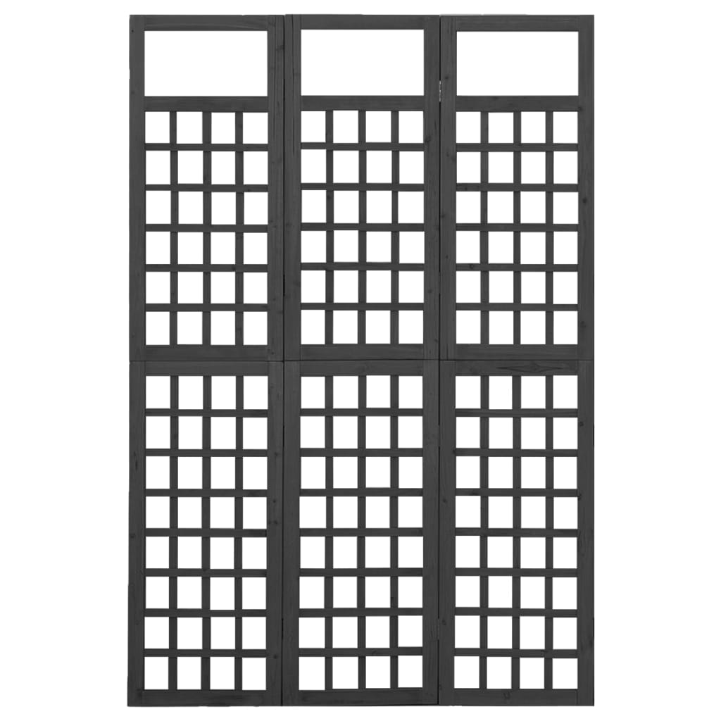 Vidaxl Parawan Pokojowy 3-Panelowy/Trejaż, Drewno Jodłowe, 121X180 Cm