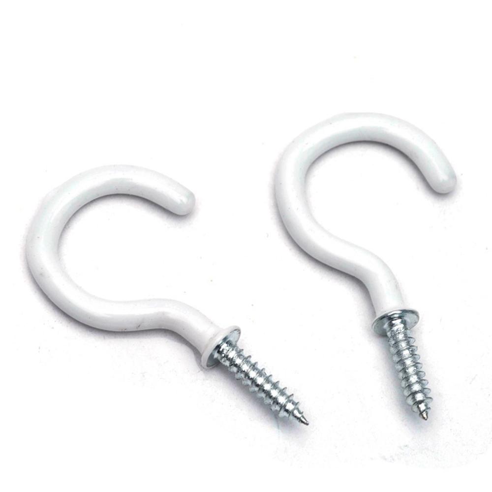 10pcs Heavy Duty Screw-In Holder Home Storage Ceiling Hooks Cup Hooks Mug Hanger Wall Mounted