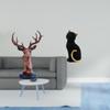 Олень Голова Кошки Украшение Фигурка Поделка Статуэтка Животного Домашний Декор Декоративное Украшение Скульптура из Смолы
