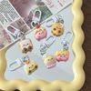 Брелок для ключей «Мультяшный десерт, печенье, торт, тост», сладкая кукла, подвеска, симпатичное животное, брелок для рюкзака, украшения, аксессуары