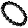 8mm Bead Natural Black Spinel Bracelet Length S August Birthstone Natural Stone Power Stone Simple Small [Shinjuku Ginnokura] Approx. 16.5cm (Ladies