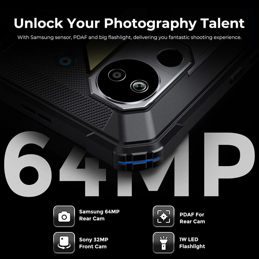 FOSSiBOT Защищенный планшет DT2, Android 13.0, 10,4-дюймовый сенсорный экран 2K IPS, восьмиядерный процессор MT8781, 2,0 ГГц, 12 ГБ ОЗУ, 256 ГБ ПЗУ