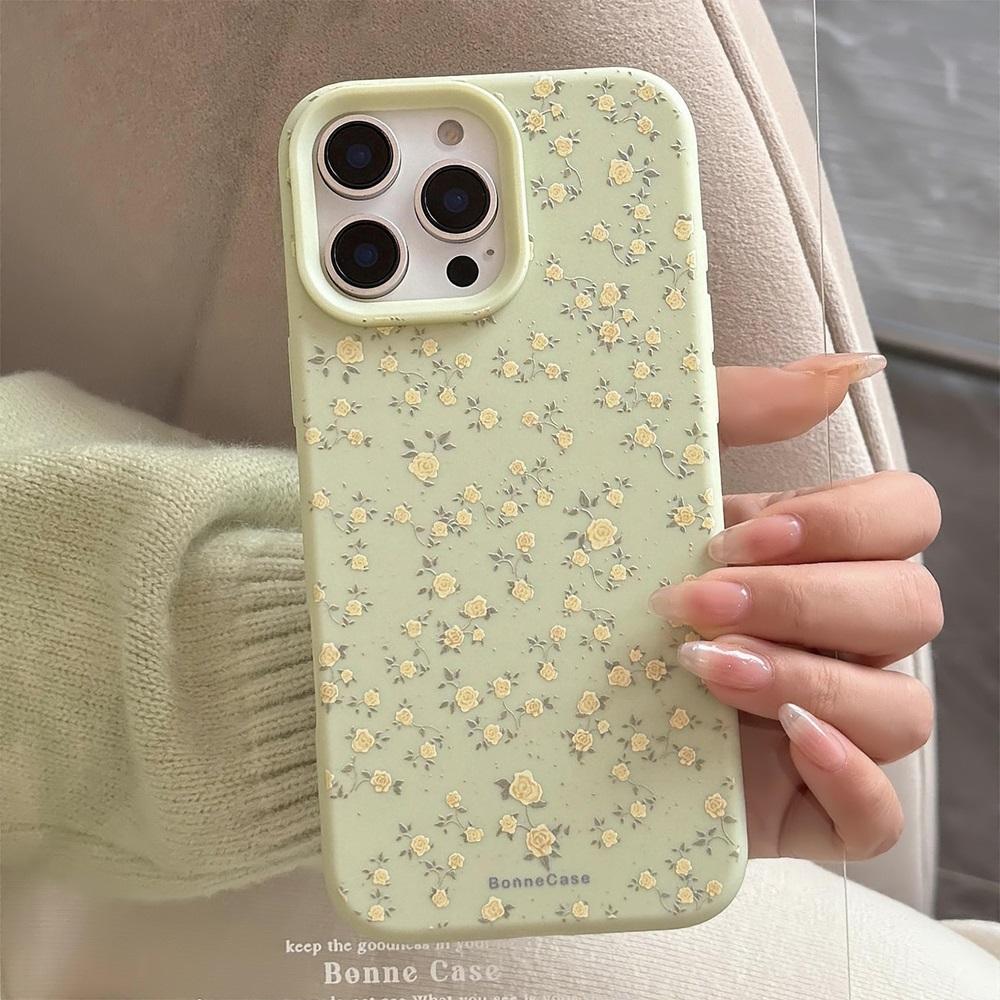 Силиконовый чехол для телефона с цветочным узором для For Iphone 17 16 15 14 13 12 11 Pro Max Plus Ударопрочный бампер Задняя крышка