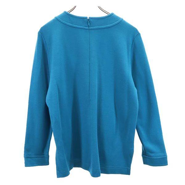 YVES SAINT LAURENT Long sleeve Cut M Blue Ron T Women Used