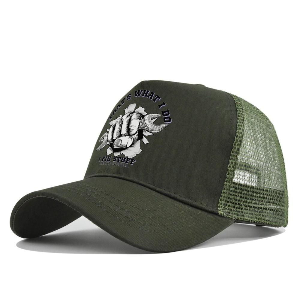 Two Tone Mesh Trucker Hat Breathable Outdoor Sun Hat Vintage Summer Baseball Cap For Men