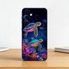 Милый маленький телефон-черепаха Чехол для Samsung Galaxy A73,A72,A71,A70,A53,A52,A51,Мягкий силиконовый черный чехол