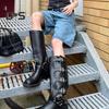Женские джинсовые шорты длиной до колена с карманами, мешковатые джинсовые шорты-бермуды со средней посадкой, прямые джинсы, короткие брюки