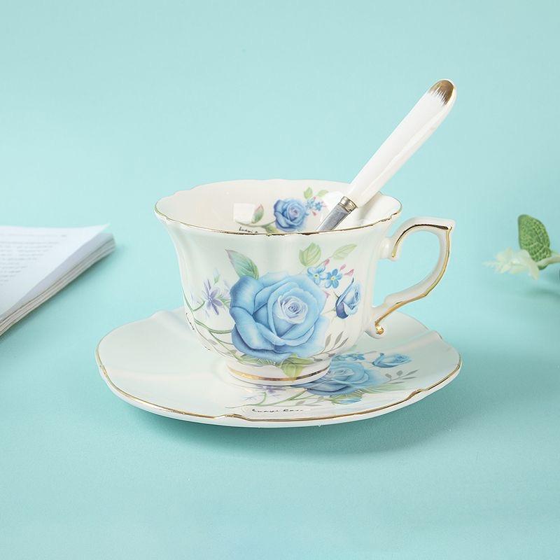 Элегантный керамический набор для английского кофе с золотой отделкой, чашка и блюдце