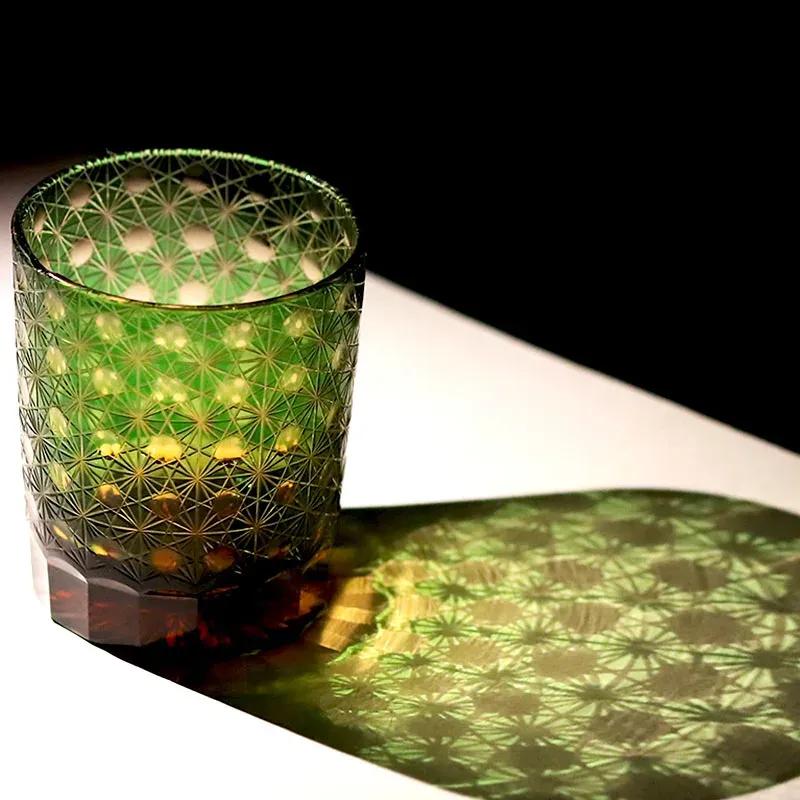 Glasses Bohemian Crystal Engraving Whiskey Drinkware Hand to Clear Color Glass Tumbler With Gift