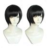 Cosplay In Short or Perfect for Parties and Includes 3 Bonus a Dedicated and a Memo Heat-resistant Wig, "Second Castle," Black, Cool, Long, 30cm,