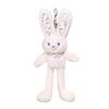 Fun Interaction Plush Rabbit Keyring Pulling Ears Car Keyring Bunny Dolls Pendant  Backpack Pendant