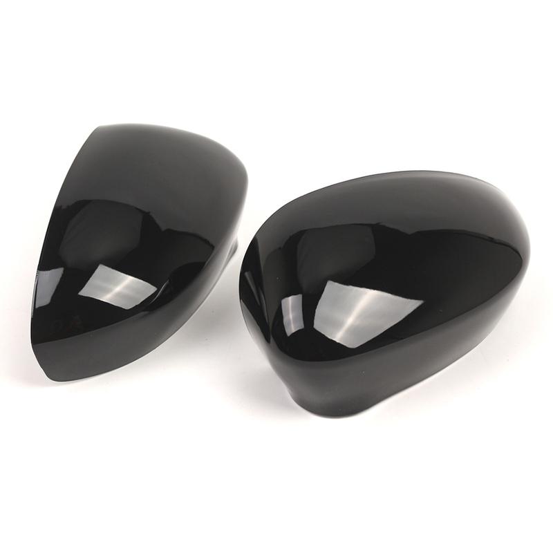 For Fiat 500 GRANDE Punto 2012- Black Door Wing Mirror Cover 735452185 735452186 For EVO DAL Car Exterior Accessories