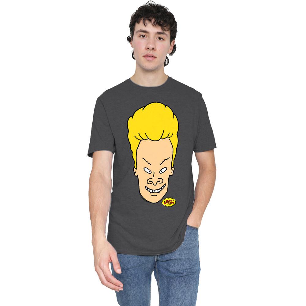 Beavis And Butthead Beavis Headshot T-Shirt S-2XL-Turquoise