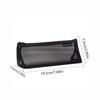 Retro Color Mesh Pencil Case Nylon Zipper Stationery Bag Simple Transparent Bills Bag  Pencil Bag