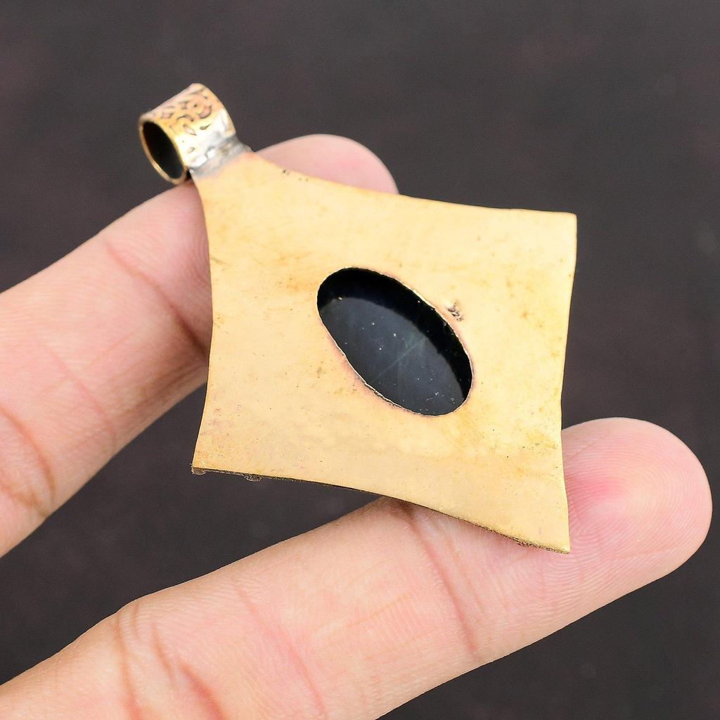 Кулон из питерсита, медный кулон, кулон ручной работы, ювелирные изделия из питерсита, модный кулон, драгоценный камень, медные украшения, подарок для мамы, лечебный камень