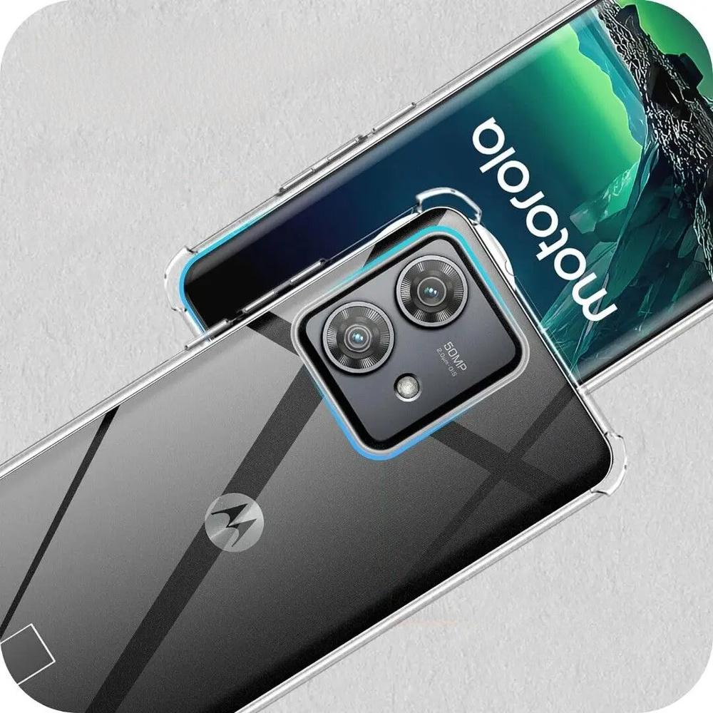 Case for Motorola Edge 40 Neo, Dropproof, Transparent