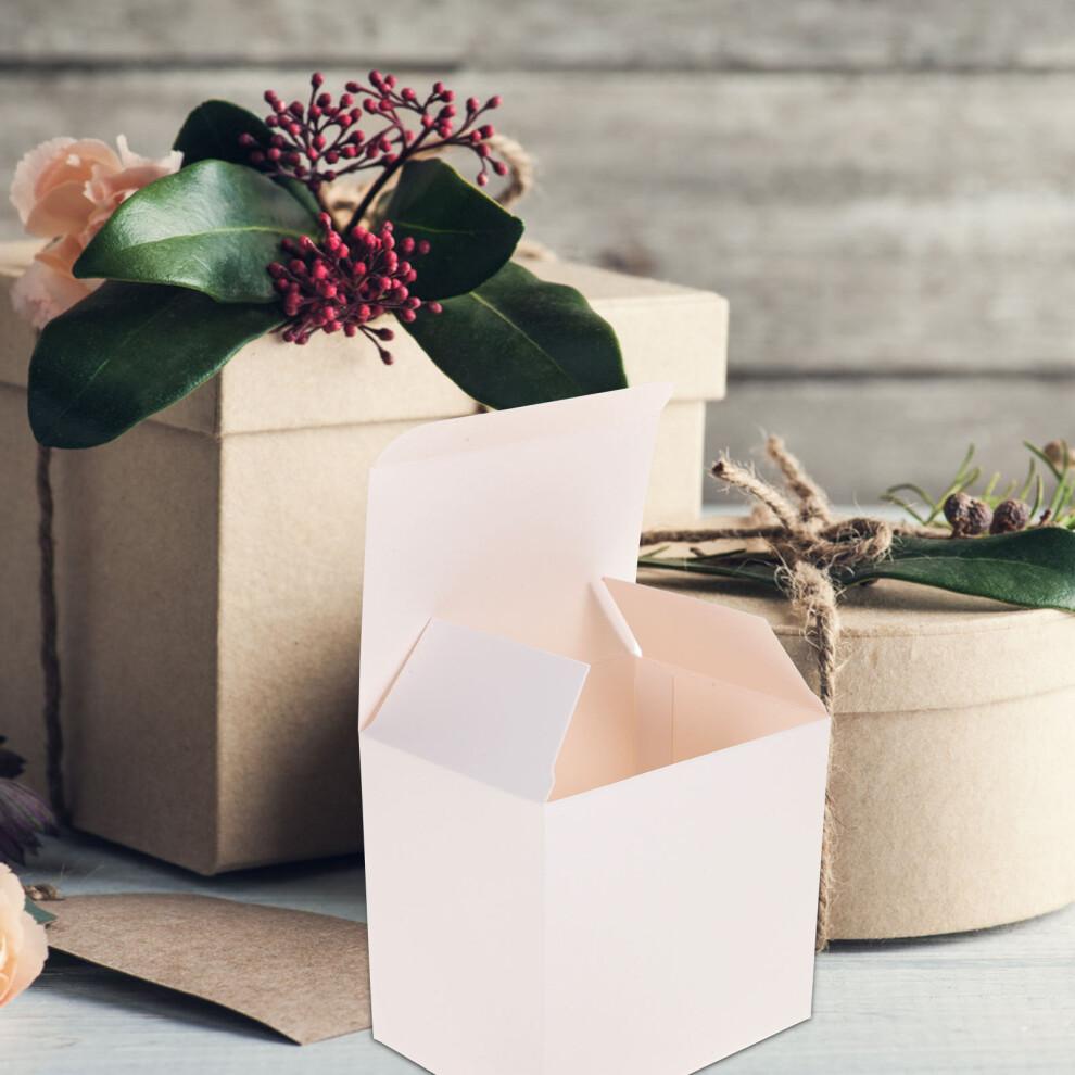 40 Pcs 5x5x5 Shipping Boxes Small White Paper Festive Gift Bags