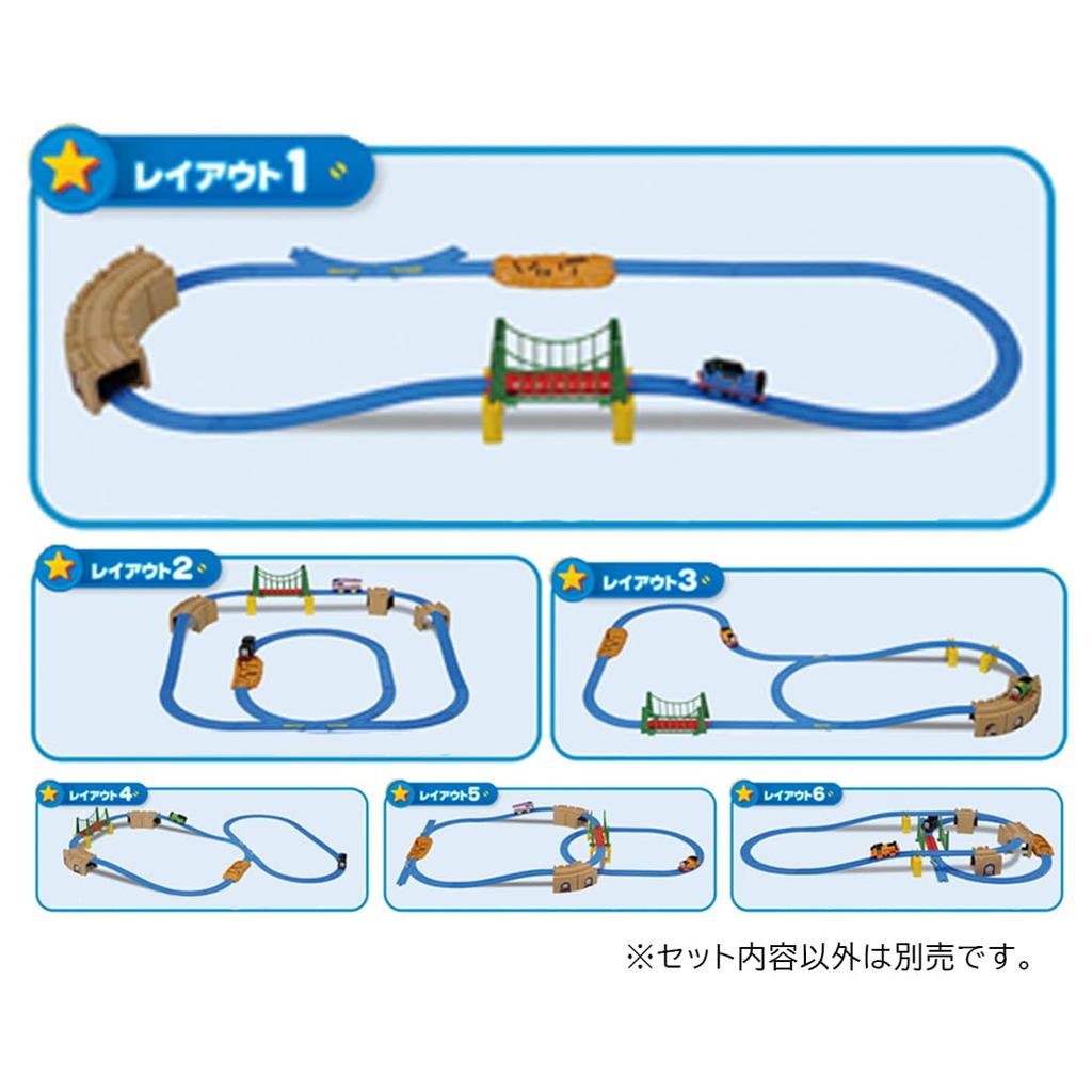 TAKARA TOMY Plarail Томас GOGO Томас Вверх и Вниз Набор рельсов для действий Поезд Игрушка 3 и Вниз! (Возраст до)