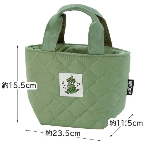 Skater Quilted Fabric Cold Insulation Lunch Bag for Lunch Jar Soup Jar 23.5 X Depth 11.5 X Height 15.5cm Moomin KKLB1-A