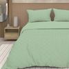 3D Microfiber Duvet Cover Set 260x240 Cm GAIA Water Green, by Soleil d'Ocre