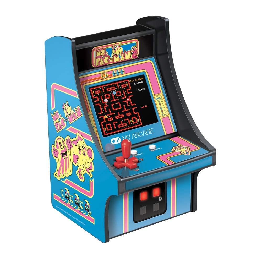 MyArcade 6.75-inch Retro MS Pac-Man Mini Game Yellow DGUNL-3230