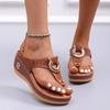 Summer Sandals Womens 2025 Big Size Platform Sandals Wedges Flip Flops Shoes Comfortable Slippers Ladies Non-Slip Open Pantuflas