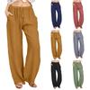Women's Casual Straight Leg Pants Solid Color Casual Long Pants With Pockets