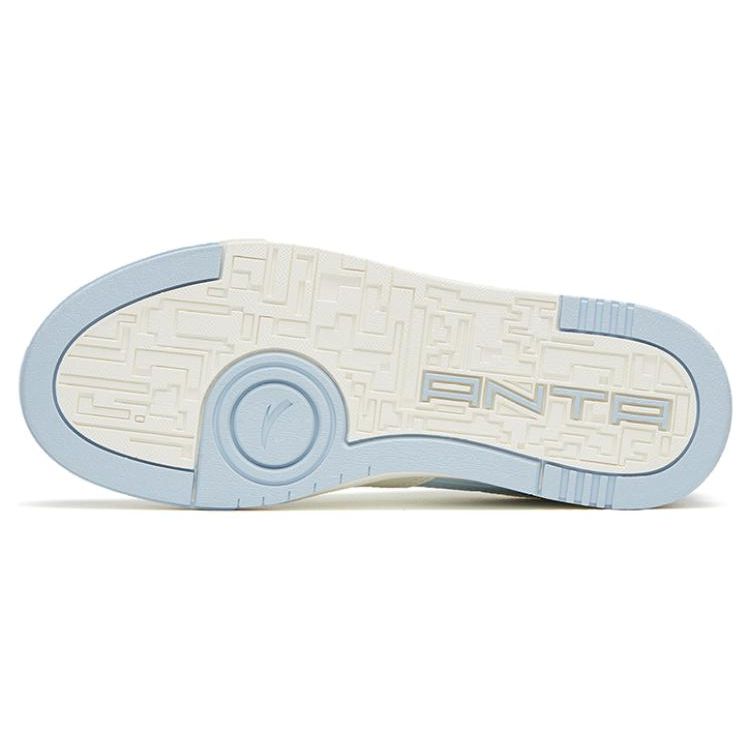 Anta Кроссовки для скейтбординга Lifestyle Series с нескользящей подошвой, женские, белые, синие, 922318016-8