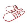 For Alfa Romeo Stelvio 2017 2018- ABS Car Interior Door Handle Window Glass Lifting Switch Buttons Frame Trim Cover Stickers