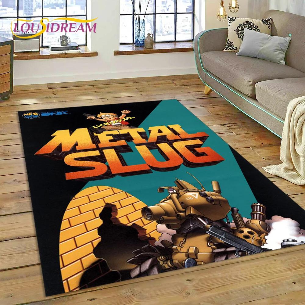 Metal Slug Ретро-игра Мультяшный Индивидуальный Ковер Коврик для Спальни Гостиной Домашний Декор Дивана, Большой Декоративный Коврик для Игр Детей