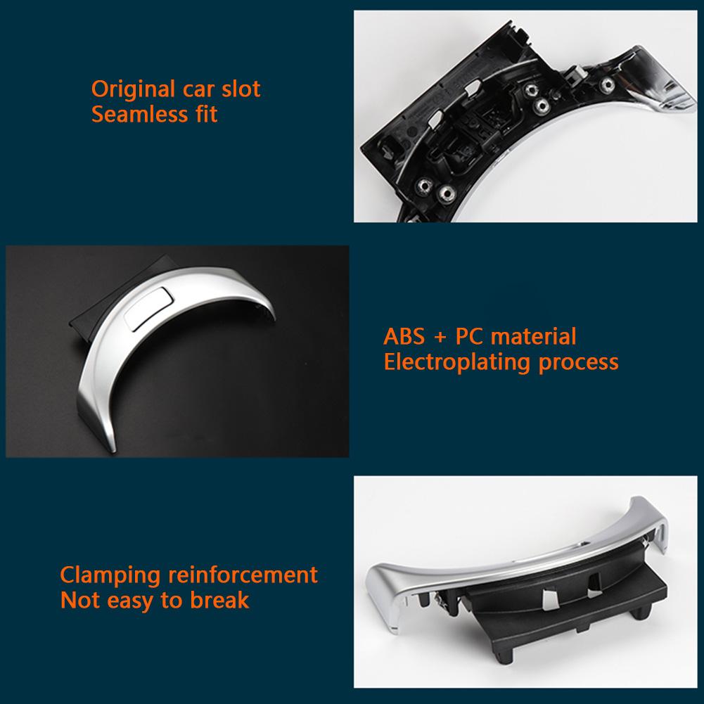 Хромированная центральная консоль подлокотника переключатель кнопка отделка крышка для Mercedes Benz C GLC Class W205 W253 2015-2020 серебристые детали интерьера